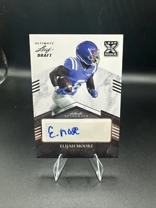 Leaf Ultimate Draft Spectrum 2021 #'ed 12/99 Elijah Moore #BA-EM2 Rookie Auto RC - Imagen 1 de 3