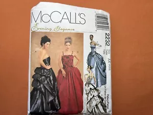 Vestidos de noche forrados con patrón McCall's 2232 Misses talla 4-8 parte corte a talla 8 - Imagen 1 de 3