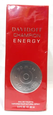 DAVIDOFF CHAMPION ENERGY 90ml EDT Spray DISCONTINUED Sealed Box Read Listing - image 1 of 4