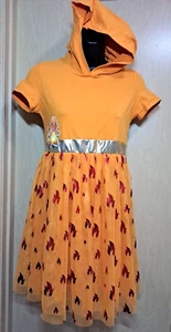POKEMON Charzard Girls XL Orange Dress Size 14 Costume Halloween Pullover Hoodie - Picture 1 of 5