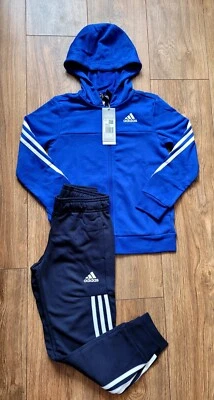 Adidas Junior Boys Girls Tracksuit Older Kids 7-16 Years Blue