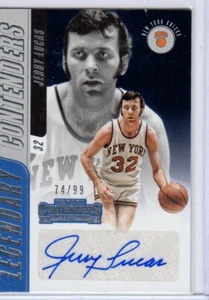 2018-19 PANINI LEGENDARY CONTENDERSJERRY LUCAS /99 "ROYALS/KNICKS AUTOGRAPH AUTO - Picture 1 of 1