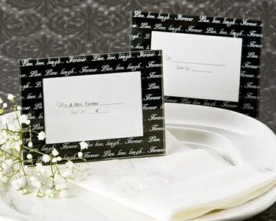 Live Love Laugh Place Card Holder Frames Bridal Shower Wedding Favors - Image 1 of 2
