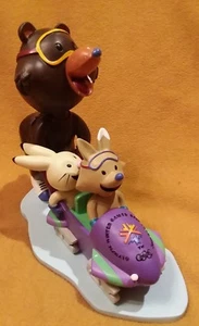 2002 Salt Lake Olympic Mascots Bobblehead "Bobble-Sled Team - Picture 1 of 8