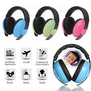 Kids Child Baby Ear Defenders Earmuffs Noise Reduction Hearing Ear Protection - Picture 1 of 14
