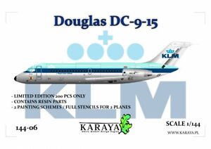 Karaya 144-06 1/144 Douglas DC-9-15 KLM plastic kit - LIMITED - new decals !!!