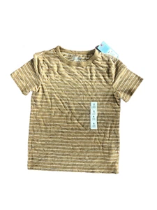Cat & Jack Boys Heather Yellow Striped T-Shirt Size 8 (A2) - Picture 1 of 2