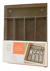 Vassoio posate utensili argenteria rete metallo 5 scomparti letto bagno oltre - Foto 1 di 3