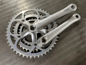 Vintage Takagi AR-T Triple Crankset 48/38/28 175mm 110/74 bcd 80s Forged Japan - Picture 1 of 17