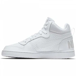 Nike Court Borough Mid GS White Sneaker Schuhe 839977 100 UK Größe 5,5 EU 38,5 - Bild 1 von 6