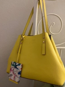 Anne Klein Women Yellow Tote Bag Good condition and beautiful color - Picture 1 of 3