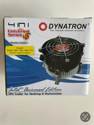 Dynatron 92mm 3U 4-in-1 Intel Fan & Heatsink K987 CPU Cooler Desktop/Workstation - Image 1 of 4