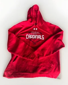 Under Armour Men's St. Louis Cardinals Baseball Pullover Hoodie Red MLB Size XL - Picture 1 of 6