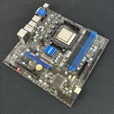 MOTHERBOARD/CPU COMBO: MSI 880GMA-E53 AM3 ATX + AMD Phenom II X2 555  - Tested! - Image 1 of 4