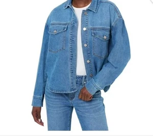Edited by Remi Bader Damen Denim Top Shacket Jacke Gr. Large - Bild 1 von 12