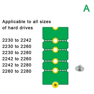 NGFF M.2 SSD Adapter Card 2242 To 2280 2230 To 2280 Transfer Card Adapter - Photo 1/12