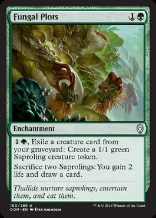 Fungal Plots - Light Play MTG Dominaria - Image 1 of 1