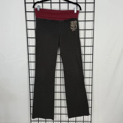 Y2K PINK Victoria's Secret Foldover Yoga Pants Medium FSU Florida State Flare - Image 1 of 4