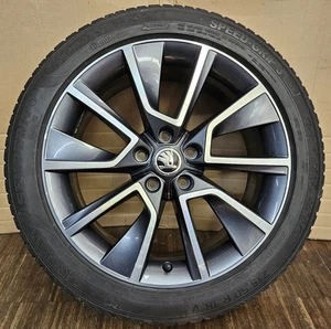 1 original Skoda Karoq Alufelge 7x18 ET45 Braga 57A601025L 57A601025D WR 215/50 - Bild 1 von 20