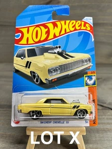 Hot Wheels 64 Chevy Chevelle SS 1964 Muscle Mania Nuevo Amarillo Xploraf LOTE X - Imagen 1 de 3
