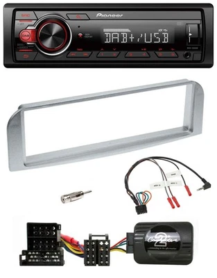 Pioneer MP3 1DIN DAB USB Lenkrad Autoradio für Alfa 147 GT silbergrau - Bild 1 von 4