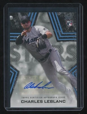 2023 Topps #BSA-CHL Charles Leblanc Baseball Stars Auto Black 089/199 - Image 1 of 2