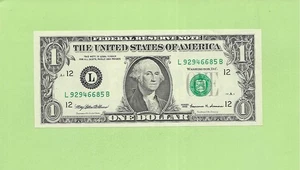 1999 ..UNCIRC $1  L 9294 6685 B  .... 1999  $1  L-B       NICE NOTE       FRN - Picture 1 of 2