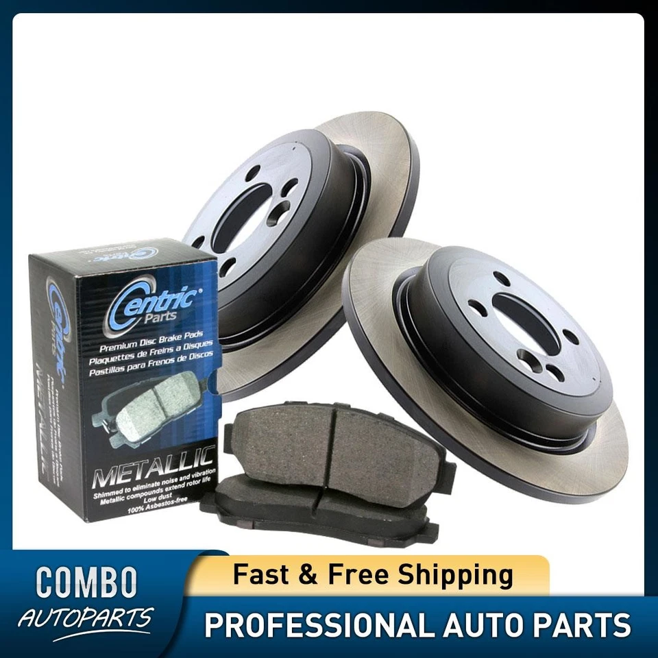 Conjunto de pastilhas de freio a disco dianteiro rotor de freio a disco compatível com 2003-2006 Mercedes-Benz S430 - Imagem 1 de 4