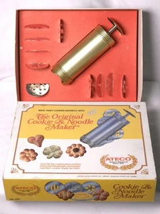Vintage ATECO The Original Cookie & Noodle Maker 685 Cookie Press Complete - Picture 1 of 4