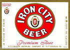 Aimant de réfrigérateur étiquette bière Iron City 