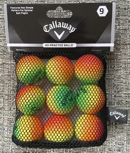 Callaway Golf HX Soft-Flite Practice Balls Multi Colored 18 Balls w/Mesh Bag New - Picture 1 of 4