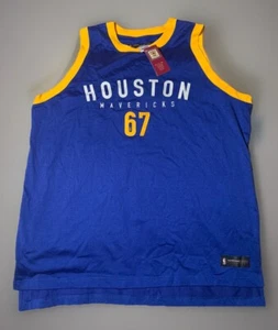 NWT Reebok HardWood Classics Houston Mavericks ABA Jersey Cotton Stitched XL - Picture 1 of 7