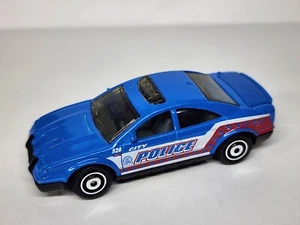2011 Matchbox POLICE CAR - Bank Alarm Playset MB528 - Blue Car w/Open Trunk - Picture 1 of 8