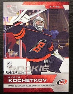 2021-22 21/22 TOPPS NOW NHL Stickers ROOKIE #449 Pyotr Kochetkov Hurricanes