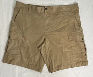 Magellan Cargo Shorts Men's 42 Brown/Tan 10" Inseam Outdoors Camp Hiking - Picture 1 of 6