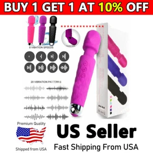 Sex Toys for Women Rechargeable G spot Clit Vibrator Dildo Massager Adult New - Picture 1 of 13