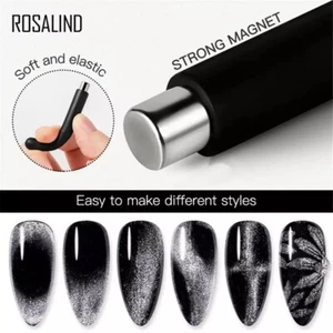 3D 9D Cat Eye Cylindrical MAGNET UV & LED Nail Gel Polish & Varnish Spar Effect - Picture 1 of 12