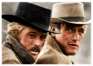 ROBERT REDFORD AND PAUL NEWMAN - 5"X7" PHOTOGRAPH - Picture 1 of 1