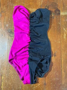 Vintage Christian Dior Bi-Colour One Piece Swimsuit size 10/ 32  - 1960s? - Picture 1 of 2