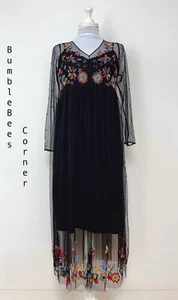 Vestido ZARA Midi FLORAL CUENTAS Y LENTEJUELAS Transparente PLUMETI TUL Malla S Nuevo con Etiquetas 0881/323 - Imagen 1 de 20
