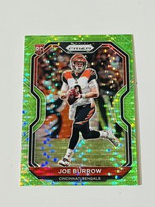 2020 Panini Prizm #307 Joe Burrow Neon Green Pulsar Rookie 🔥HOT🔥📈INVEST