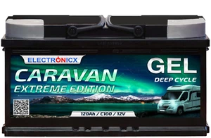 Electronicx Caravan EXTREME Edition Gel Batterie 120 AH 12V Wohnmobil Boot Verso - Bild 1 von 6