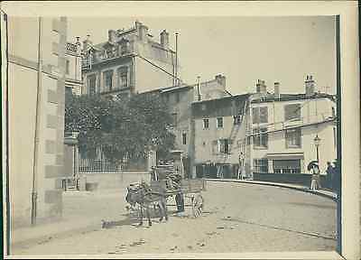 France, Rue Terrasse. Ville à Identifier, Cca. 1905  Vintage Silver Print.  Ti • 39€