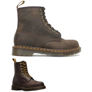 Dr. Martens Unisex Boots 1460 8 - Eyelet Lace-Up Ankle Crazyhorse Leather - Picture 1 of 9