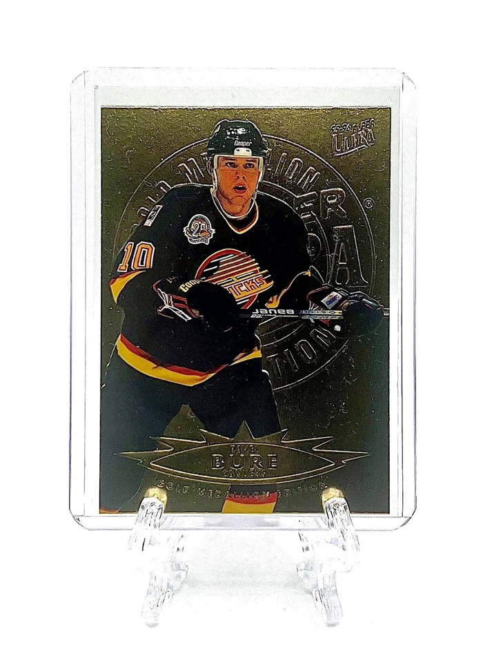 PAVEL BURE 1995-96 Fleer Ultra #166 GOLD MEDALLION PARALLEL GORGEOUS CANUCKS - Image 1 of 2