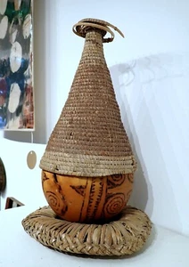 Papua Diba Gogadala man’s hat Woven Ceremonial Hat Eastern Tribal art - Picture 1 of 9