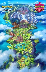 Pokemon Sword and Shield Poster Size 22" x 34" - Picture 1 of 1