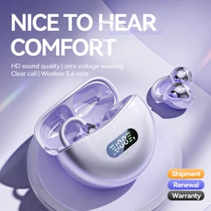 2025 OWS Open Ear Bluetooth Earbuds Clip-On Sport Earphones Stereo Sound Headset - Picture 1 of 23