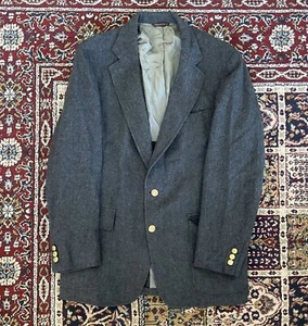 Vintage Cricketeer Mens Gray WOOL Classic Fit Sport Coat Blazer Jacket SIZE 40 - Picture 1 of 10