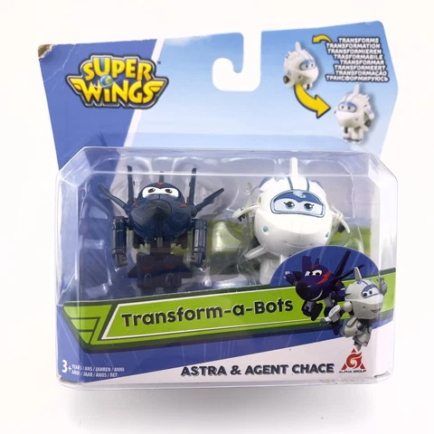 Super Wings: Astra & Agent Chace Transform-a-Bots 2" Action Figure EU720030F Cover